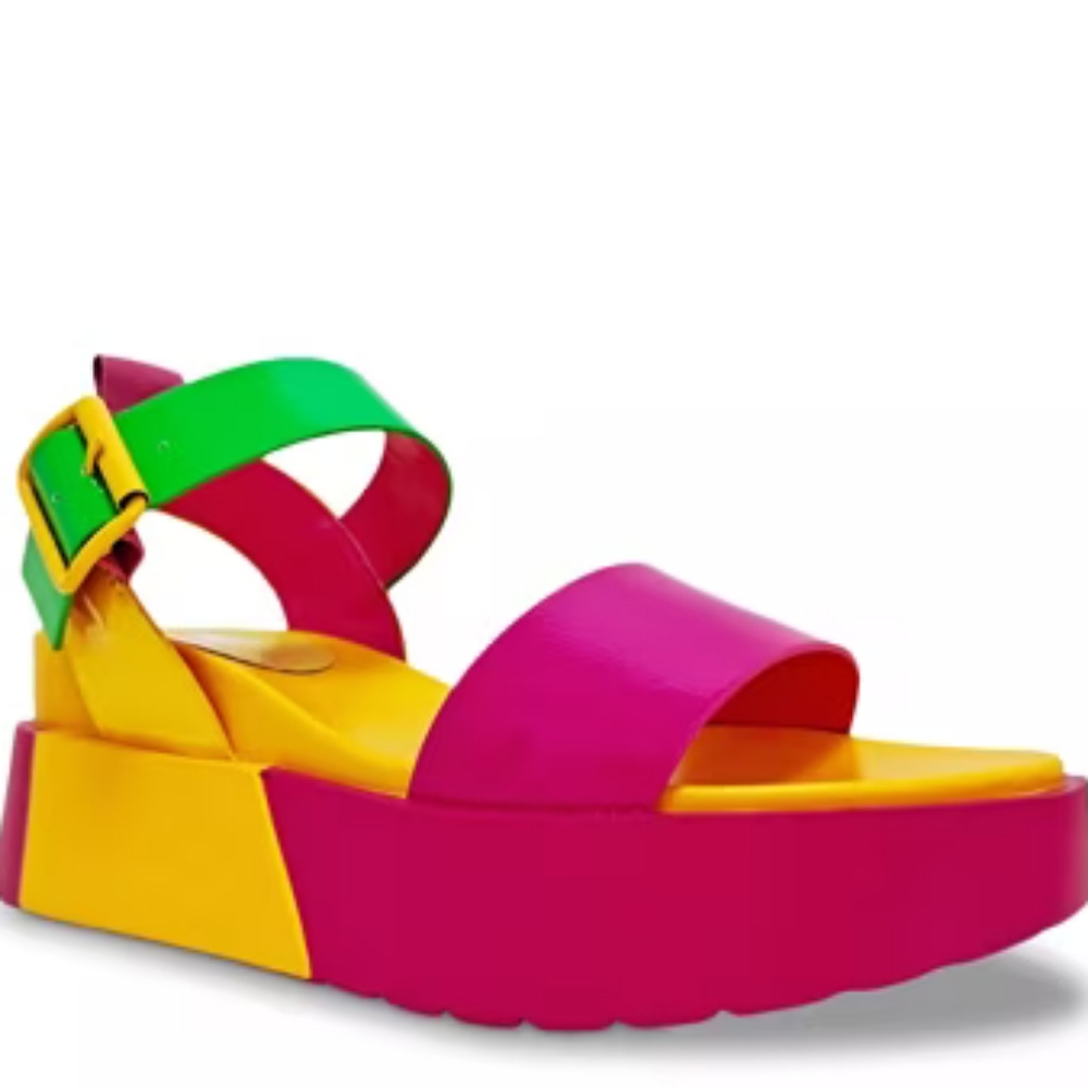 Colorful Women's Sandals with Adjustable Strap